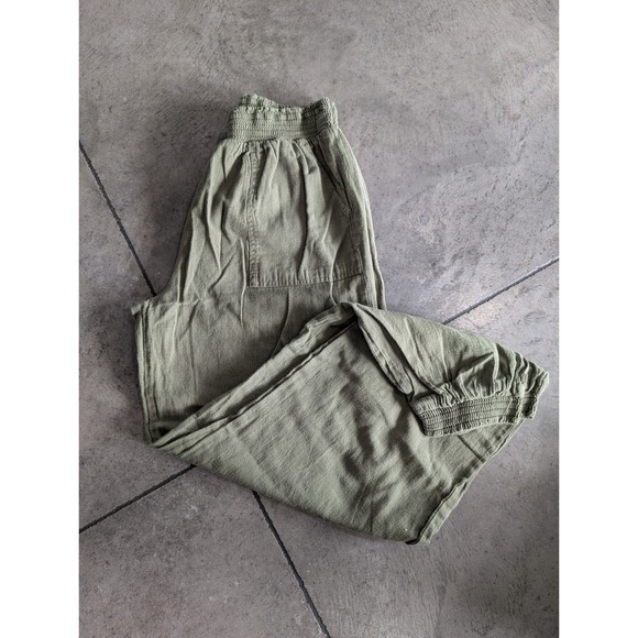 Aeropostale Pants - Aeropastle Women's Olive Green Jogger Pants Elastic Waist Cropped Size XS